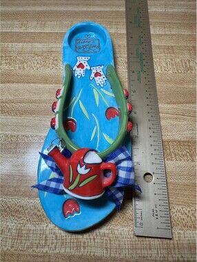 Dianes Happy Toes Garden Flop Colorful Vintage Ceramic